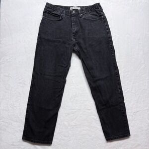 Lee Relaxed Fit Mens Jeans Black Denim 36x30 Straight Leg Casual Workwear